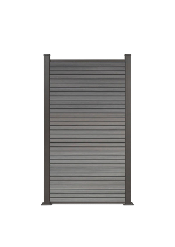 COEX halbes Zaunelement Vertico CoEx Zaun Komplett-Set 180x90cm