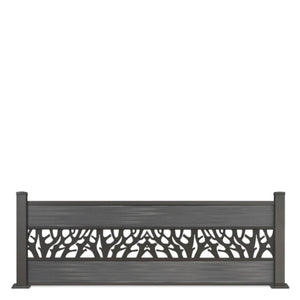 kleiner Vorgartenzaun in grau