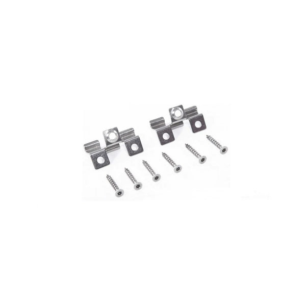 Edelstahl Klammern in Silber mit Torx-Schrauben