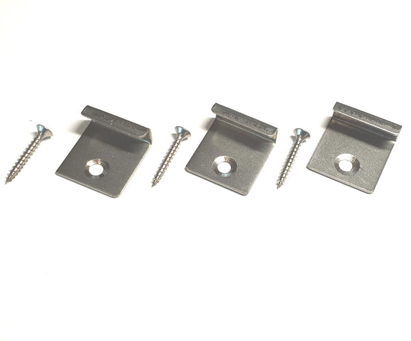 7 mm Edelstahl Startclips Silber WPC Terrassendielen Set