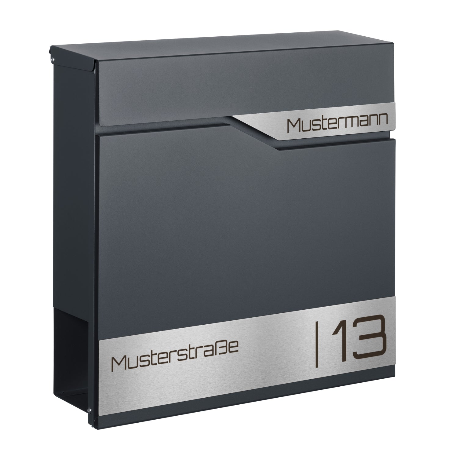 Wandbriefkasten B7 Anthrazit | Personalisiert